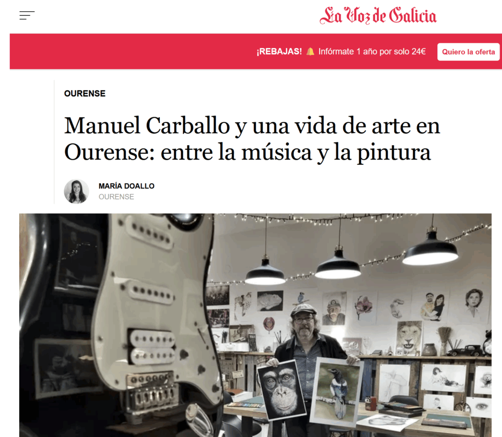 Manuel Carballo reportaje La Voz de Galicia